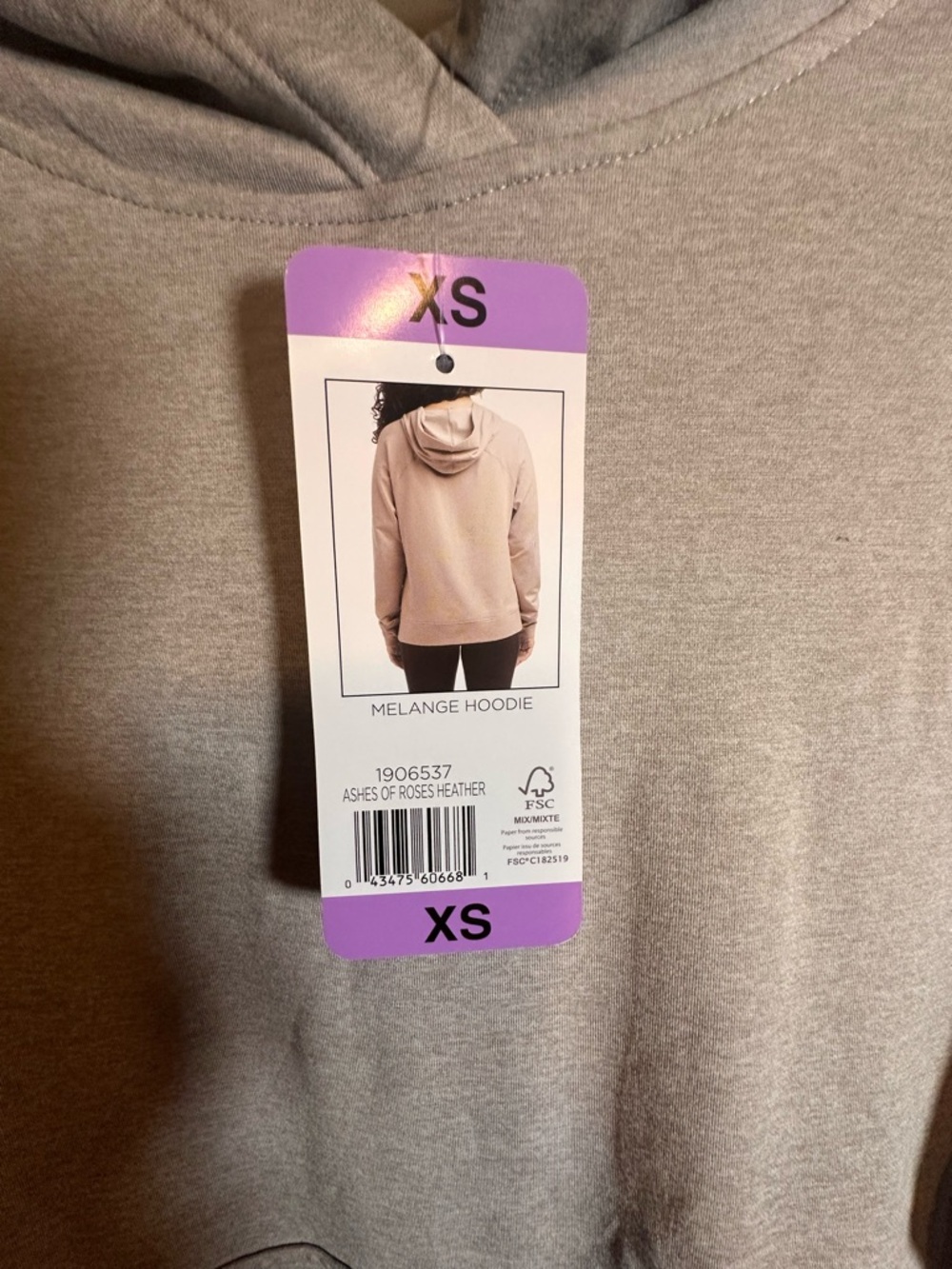 Danskin Light Gray Pullover Hoodie - Picture 2 of 9